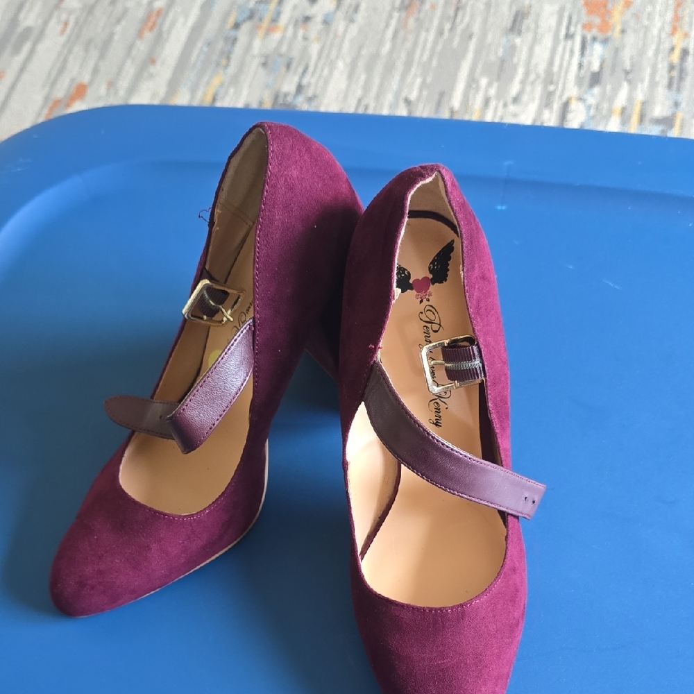 Penny Loves Kenny Purple Heels Sleek Design